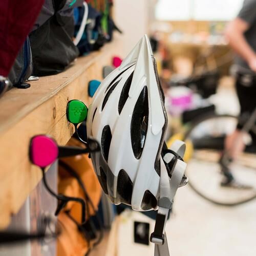 Bike helmet hanger sale