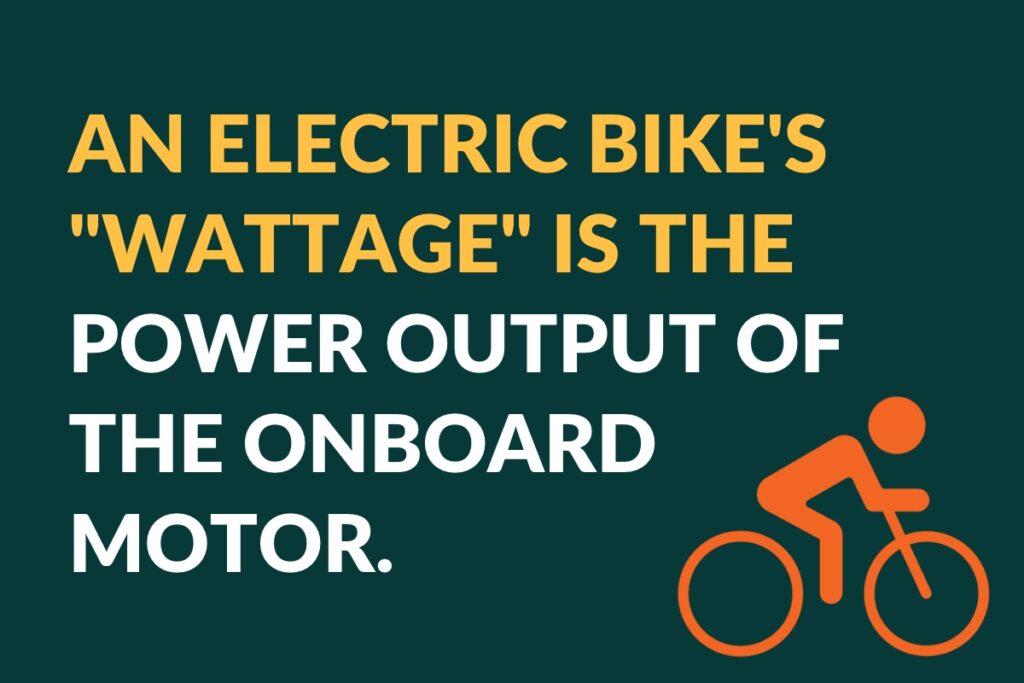 E bike wattage top