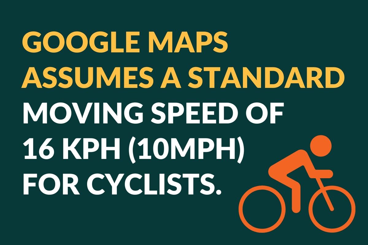 Google Maps Bike Speed How Fast Does It Assume You Cycle?