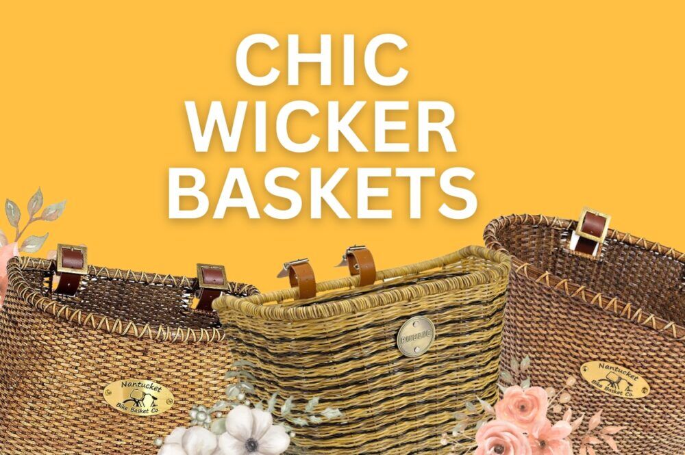 Best wicker bike basket sale